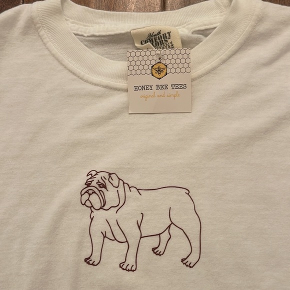 NWT Honey Bee Tees MS State Bulldog LS tee - L - Picture 2 of 3